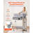 Foldable Baby Changing Diaper Station with Side Basket & Wheels Light Gray