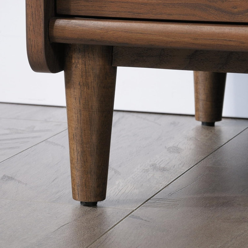 Classeur latéral en bois 2 tiroirs en noyer Grand