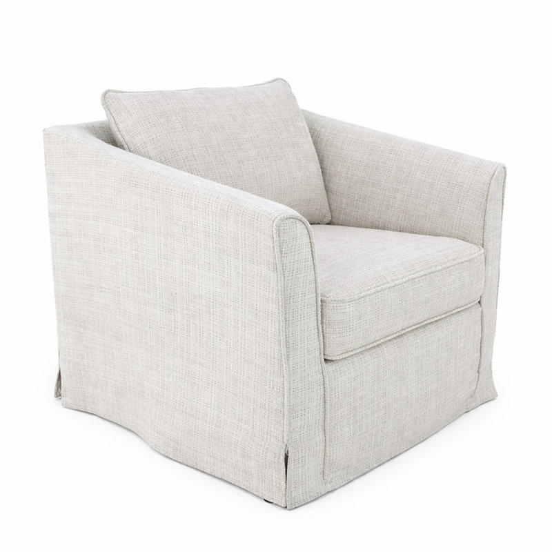 Austin Accent Chair, Pearl Fabric