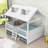 Milinocket Wood Loft Bed With 4 Drawers And Roof-1733642888-1733642889