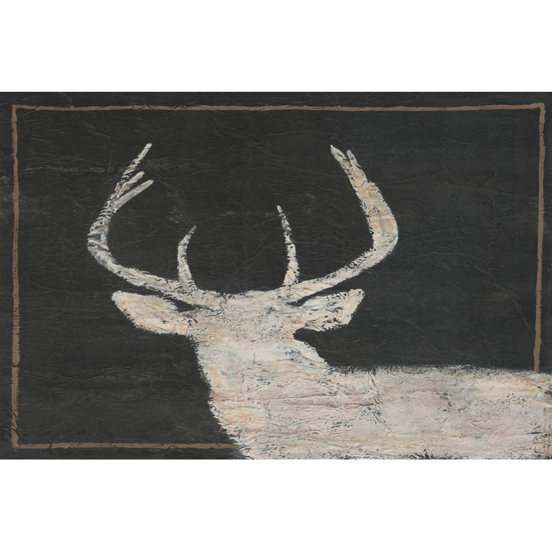 Brow Tine Deer I, H 12 po x l 18 po x P 1,25 po