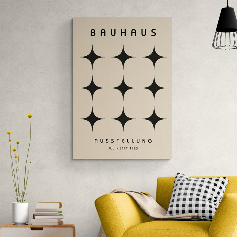 Bauhaus Crosses - Wrapped Canvas Print, 81cm H x 61cm W