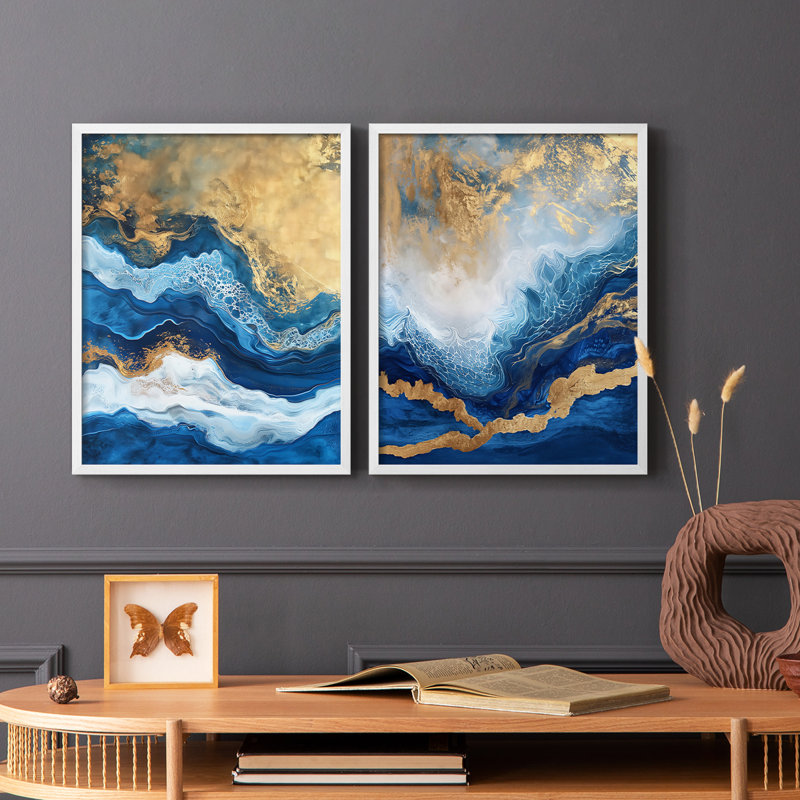 ABSTRACT Series CDXVIII - Reproduction encadrée de qualité supérieure - prête à être accrochée - aucun clou requis - aucun clou requis