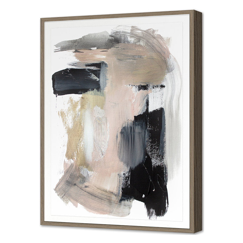 «Summer 2022 Subtle Gestures 2», reproduction encadrée sur papier par Hope Bainbridge, Cadre photo noyer, H 40 po x l 29 po