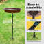 Bol ovale en polyrésine avec piquet de métal Redwan -621142017