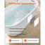 Baignoire de trempage autoportante en acrylique autoportante 67 x 29,1 po