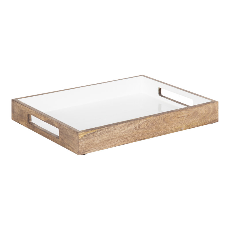 Osuna Solid Wood Tray, Natural