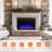 Monona 27.2'' W Black Electric Fireplace