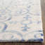 Tapis ivoire / bleu en laine touffeté à la main Carter-16762802