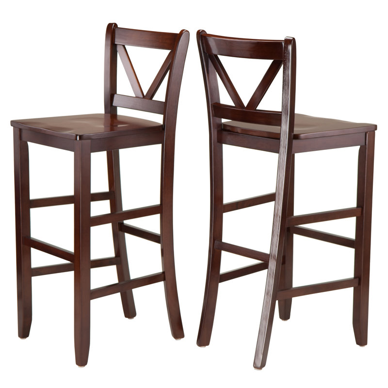 Counter Stool with Solid Wood Frame, Bar Stool (29" Seat Height)