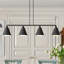 Luminaire suspendu linéaire à 4 lumières pour îlot de cuisine Donovan-842170290-842170289-842170318