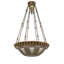 Luminaire suspendu 6 lumières Fleur-de-lis 28 "