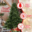 Arbre de Noël pleine forme avec 2441 pointes - aiguilles mixtes en PE / PVC, base large pour les grands espaces, structure à charnières pour une installation facile, support en métal pour un soutien solide *-591533389