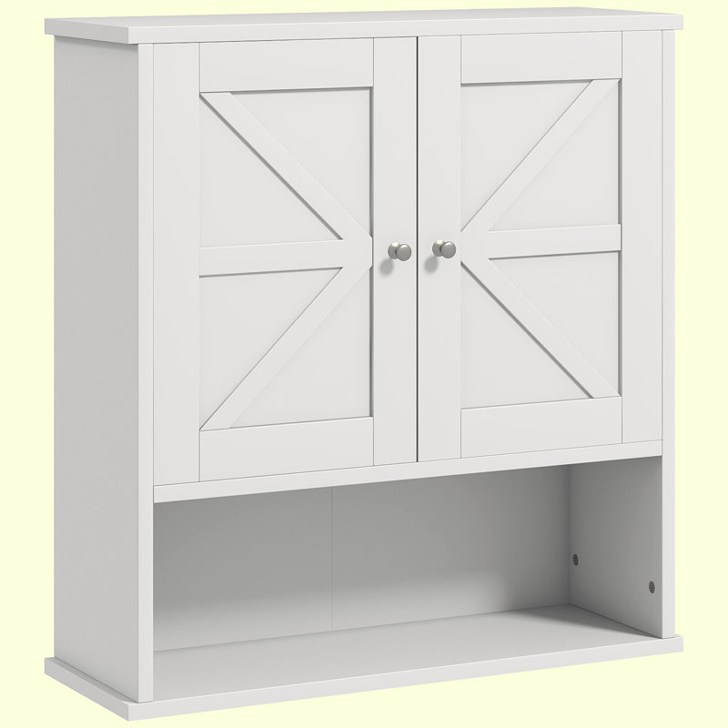 Rangement pour salle de bain Muselare, Blanc