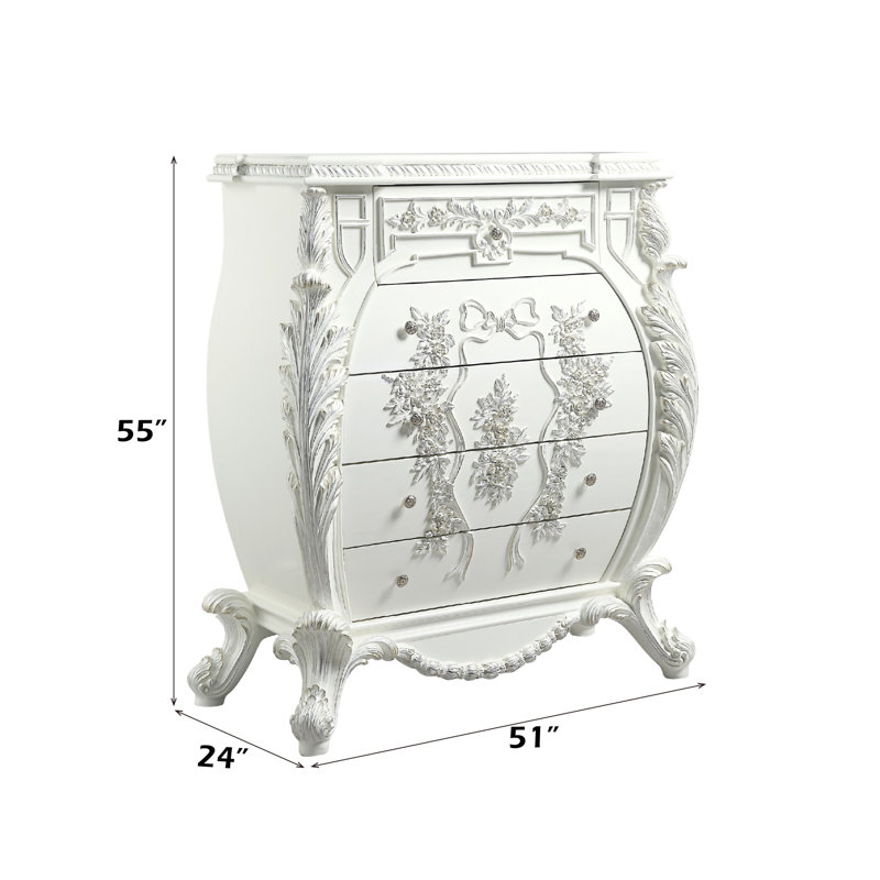 Commode blanche antique Vanaheim