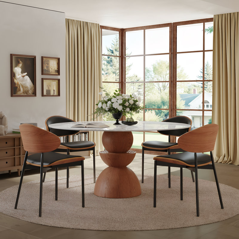 Table de salle à manger Conlon, 29.53"H x 59"L x 59"W, Pandora