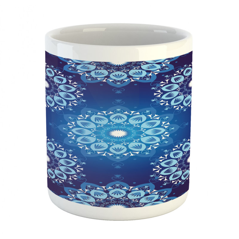 Grande tasse à café flocon de neige