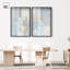 «Serene Abstract Harmony Duo Shadowbox», impression apaisante par Art Remedy, cadre noir, 36 x 54-24248281-24248280
