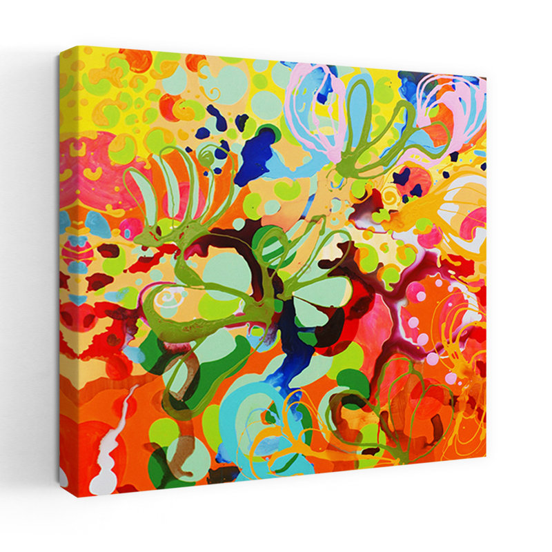 Skylark, art abstrait contemporain, H 18 po x l 18 po