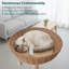 Tour pour arbre à chat 35,5 po tissée à la main avec paniers confortables, poteaux à griffer et perchoirs moelleux - maisonnette pour chat à plusieurs niveaux pour petits espaces