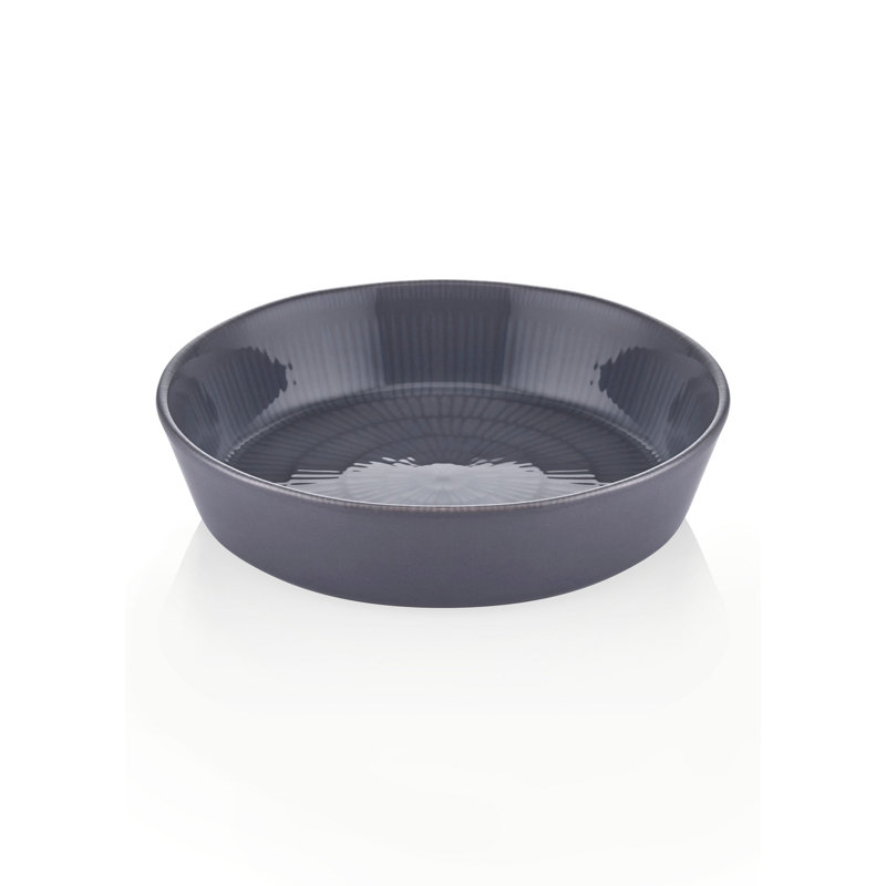 Latitude Run Arellys 100% CERAMIC Salad Bowl, Grey