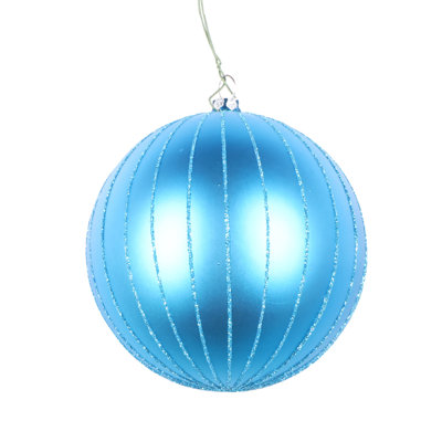 Ornement boule mat scintillante