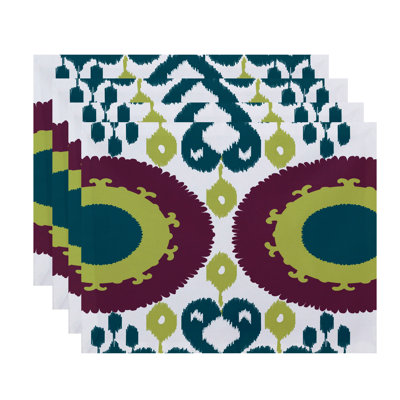 Feltner Polyester Geometric Rectangle Placemat