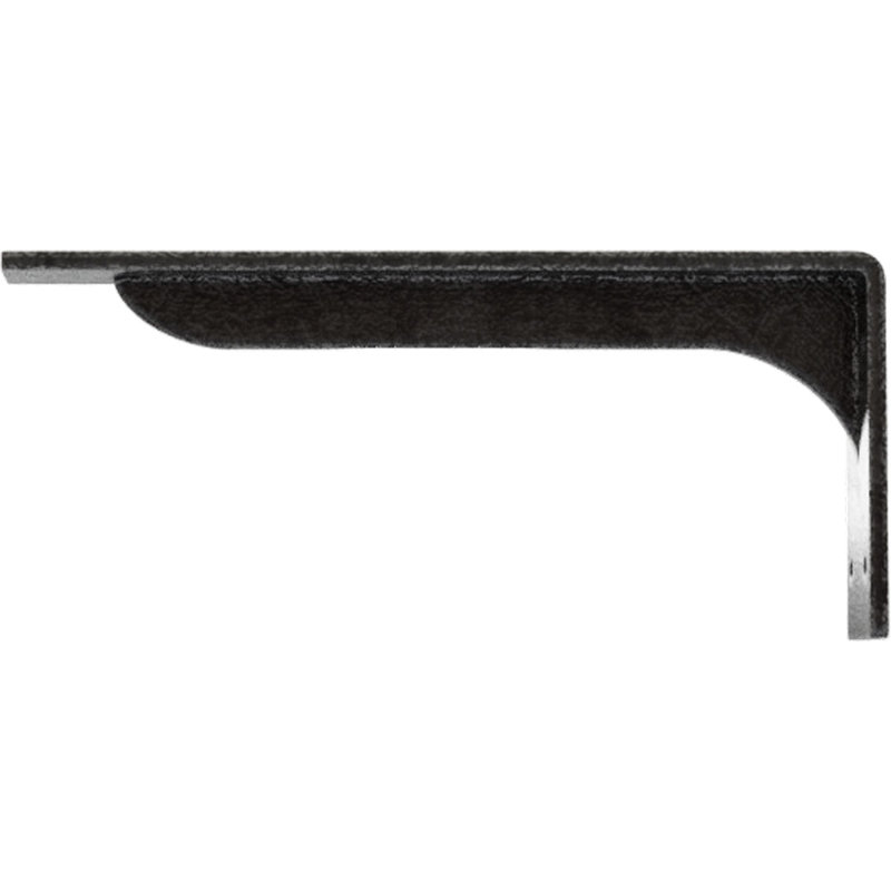 Support en acier Embrey, H 5,25 po x l 2 po x P 12 po, Étain antique
