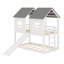 House Bunk Bed With Slide And Windows