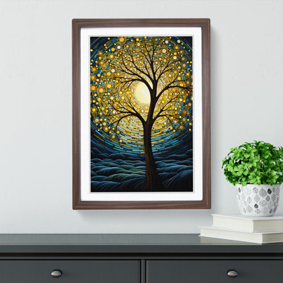 Tree Art Deco Art - Framed Print