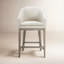 Tabouret de comptoir avec accoudoirs Bethea-107095729