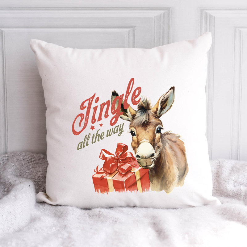 Coussin Christmas Farm_9, 14 po x 14 po