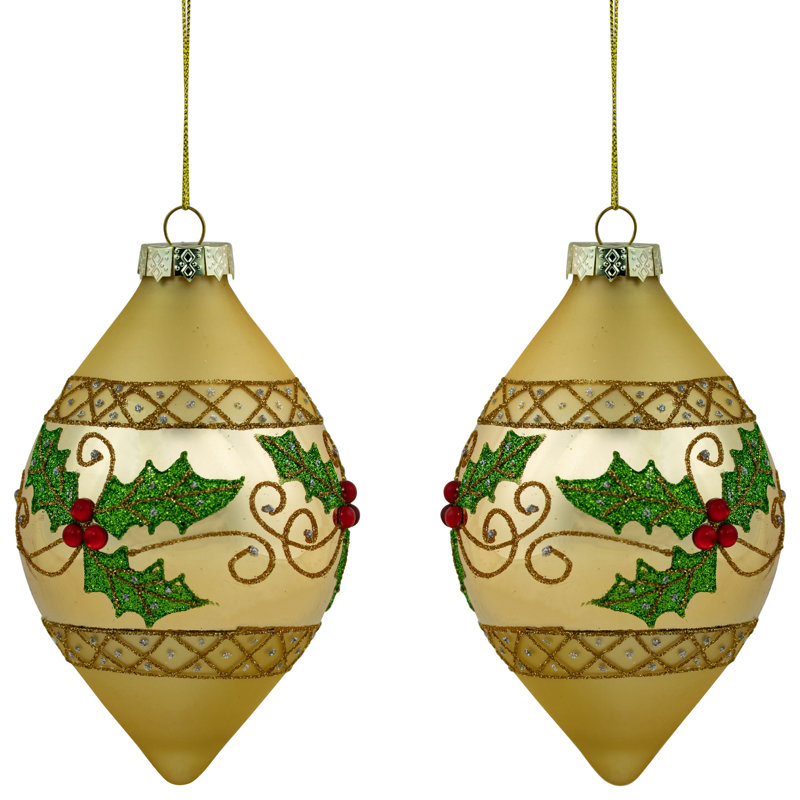 5 " Glass Finial Ornament
