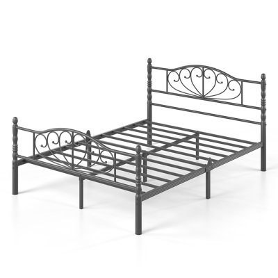 12" Queen French Iron Beds With Headboard & Footboard