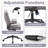 Ergonomic High Back Fabric Executive Chair with Flip-Up Padded Armrest