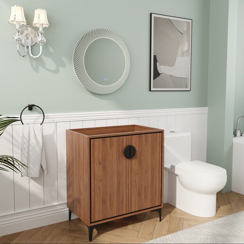 30" Modern Bathroom Cabinet with Soft-Close Doors