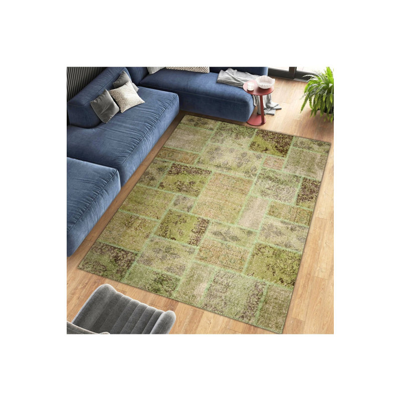 Tapis décoratif délavé patiné, Rectangle 3 pi 3 po x 4 pi 11 po