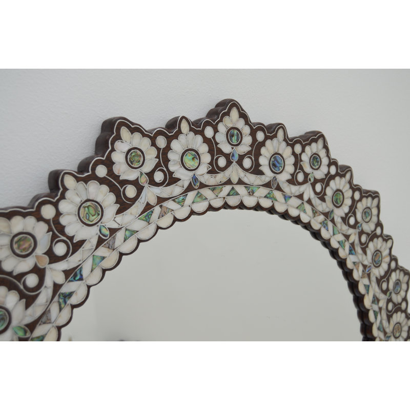 Syrian Sunburst Solid Wood Mirror