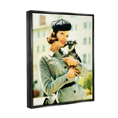 Photographie rétro de femme et de chien par Kathy Alper, photographie