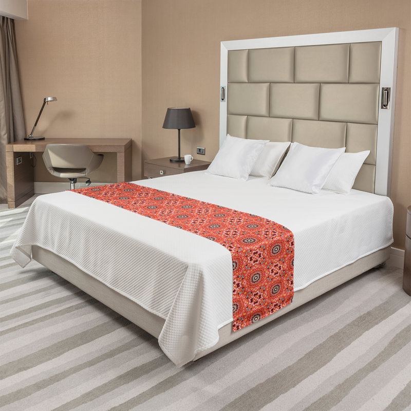 Chemin de lit Ambesonne Boho Talavera Inspire, Grand lit
