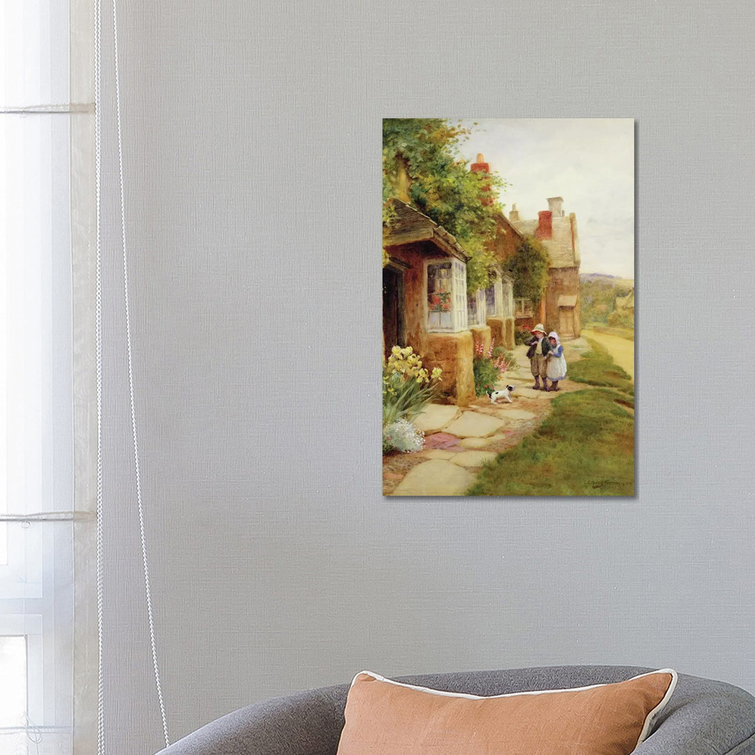 Broadway - The Puppy by Arthur Claude Strachan - Wrapped Canvas Print