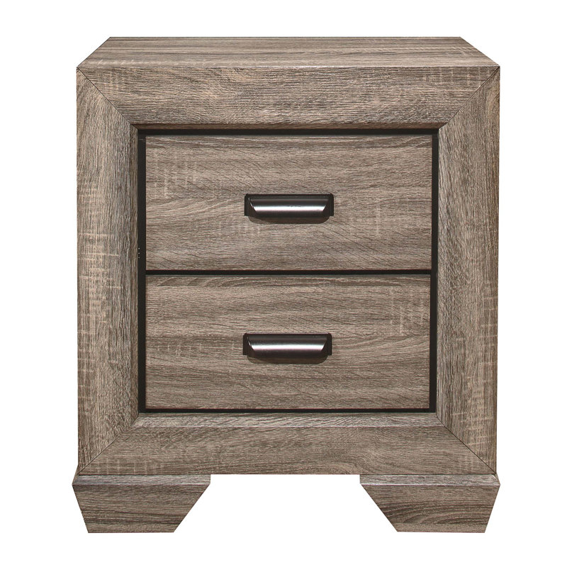 Table de chevet 1Pc avec deux tiroirs à queue d'aronde