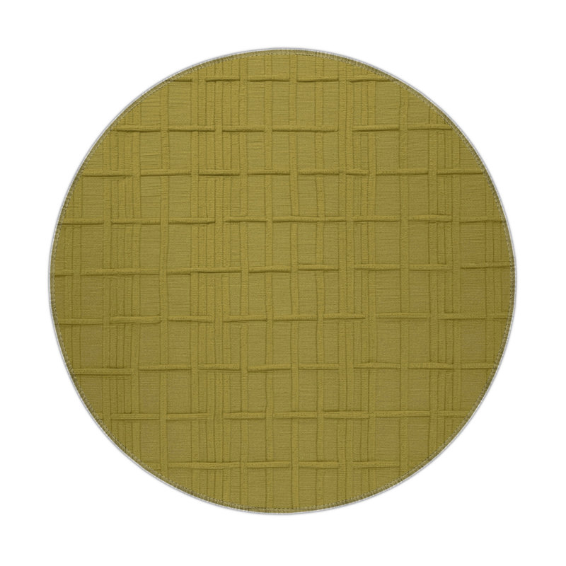 Tapis brun intérieur et extérieur Trellis, Rond 5 pi