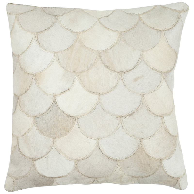 Geometric Feather Throw Pillow