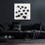 «Black Poppies» par Svetlana Aleynikova, art mural en verre acrylique, 36 po x 36 po