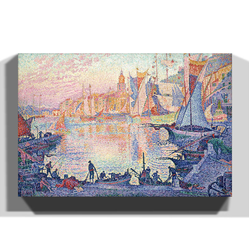 Paul Signac - Wrapped Canvas Painting, 70cm H x 100cm W