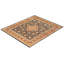 Tapis unique noué à la main bleu marine de 8 pi 1 po x 9 pi 10 po Keenan