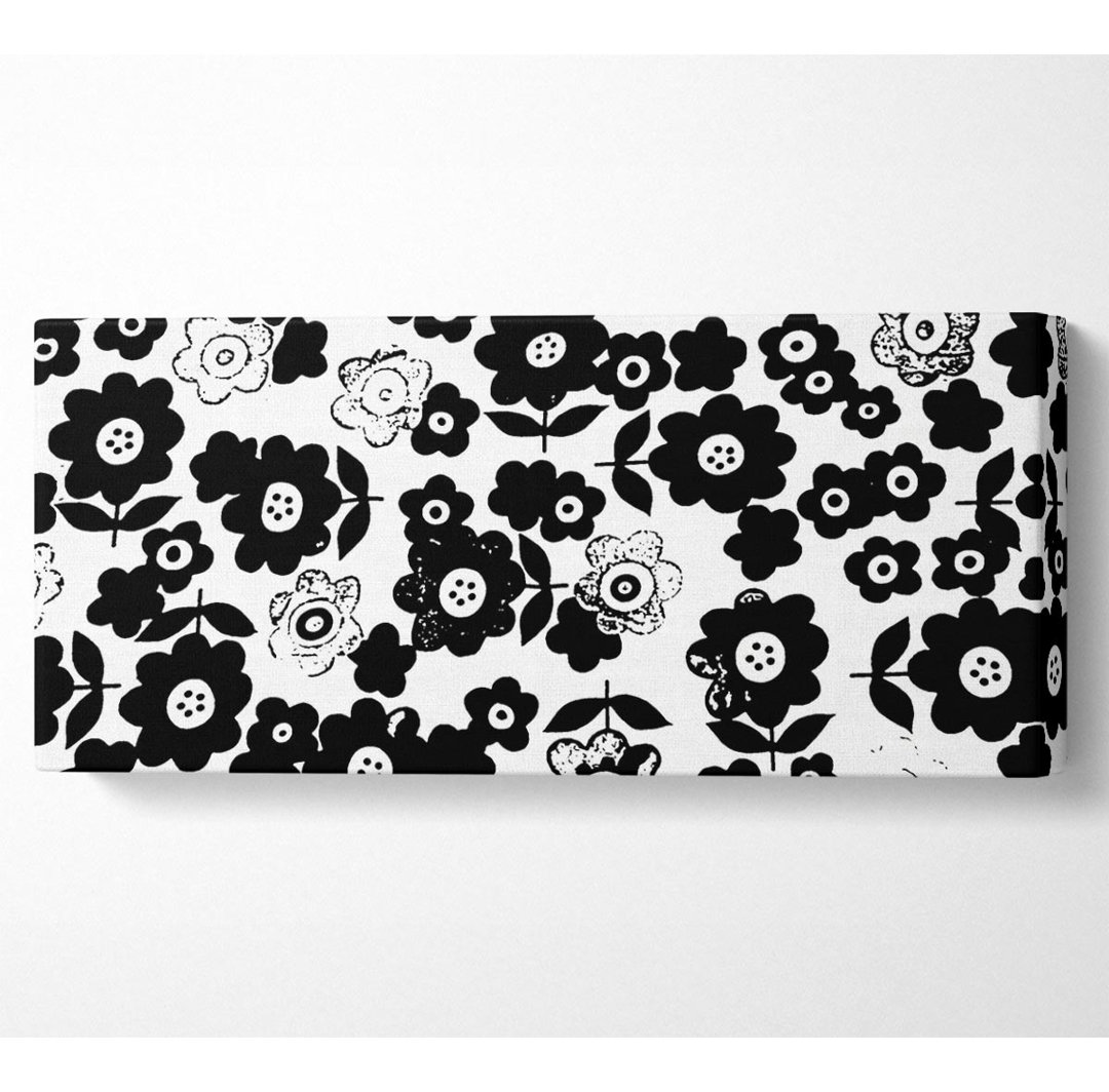 Romance In The Flowers - Panorama-Kunstdrucke auf Leinwand - Wrapped Canvas