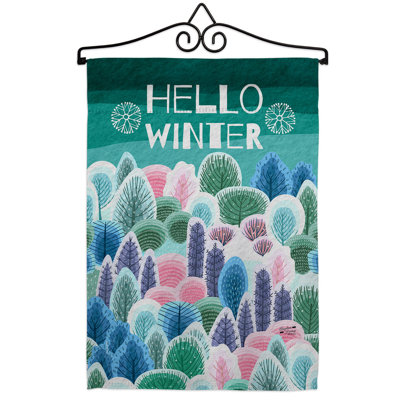 Double Sided 18.5'' H x 13'' W Polyester Flag Set