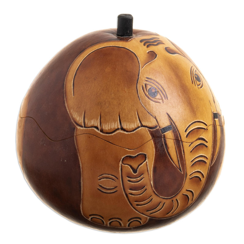 Boîte décorative en bois faite à la main Pulis